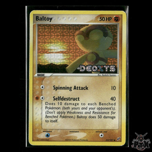 Baltoy Reverse Holo 53/107 Deoxys MP Pokemon