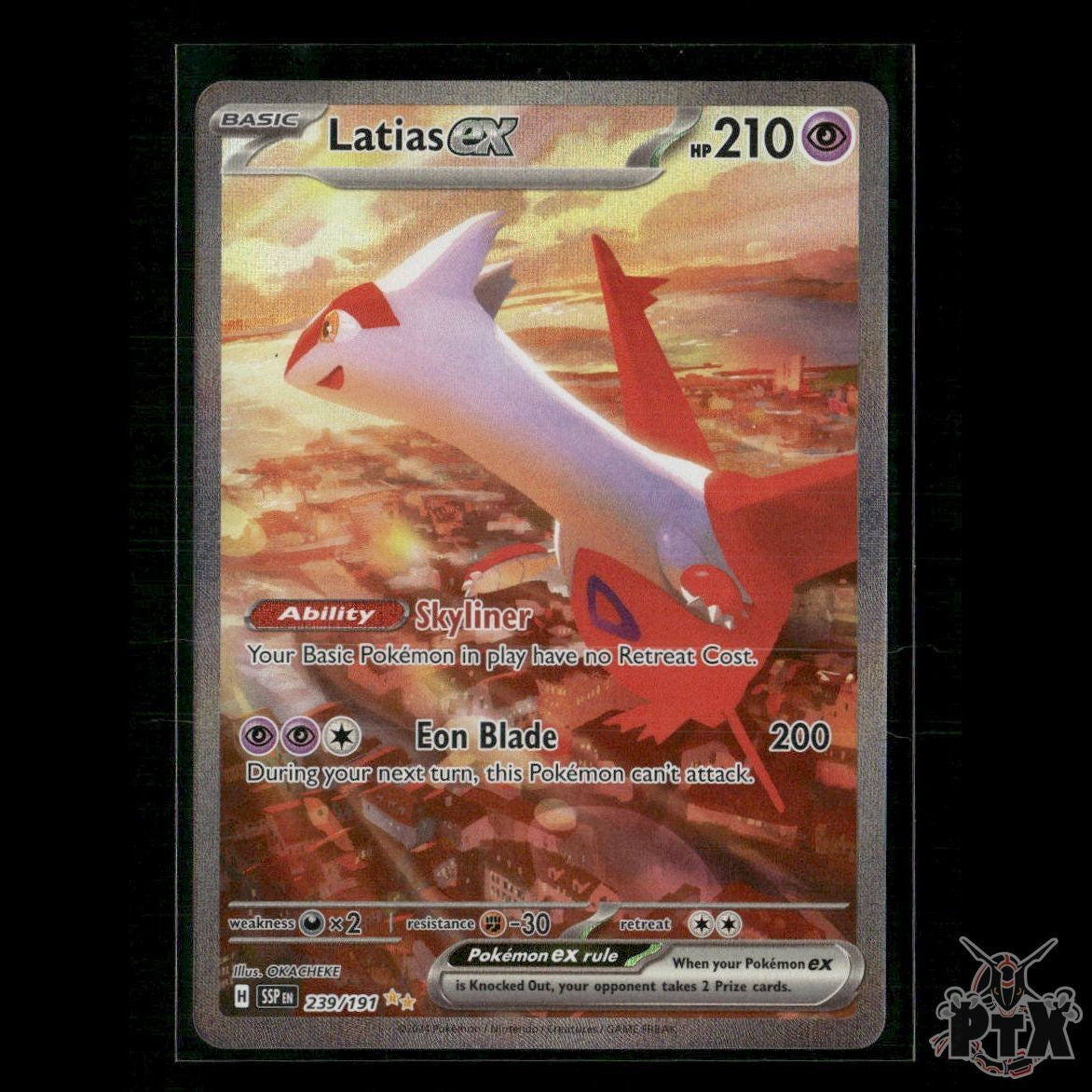 Latias ex 239/191 SV08: Surging Sparks NM Pokemon