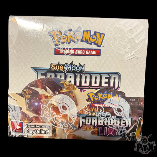 Forbidden Light Booster Box w/Acrylic Sun & Moon Factory Sealed Pokemon 2018