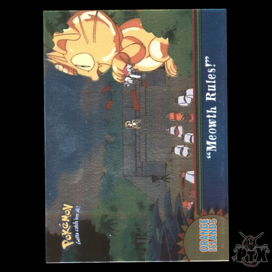 Topps Series 1 "Meowth Rules!" Foil Orange Islands Pokemon 2000