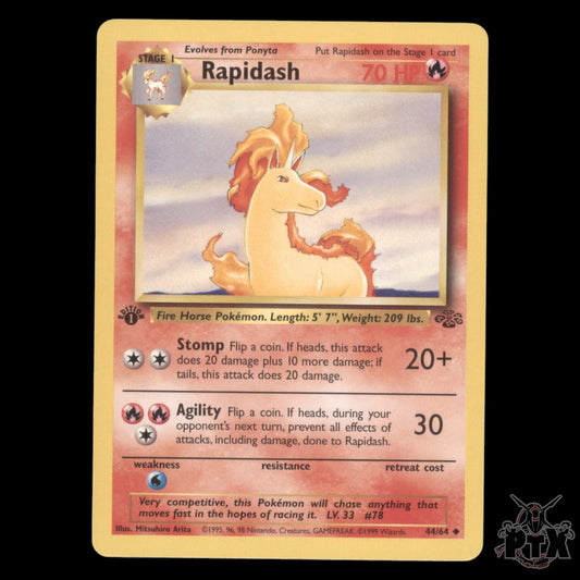 Rapidash #44/64 1st Edition Jungle NM/Near Mint Pokemon 1999
