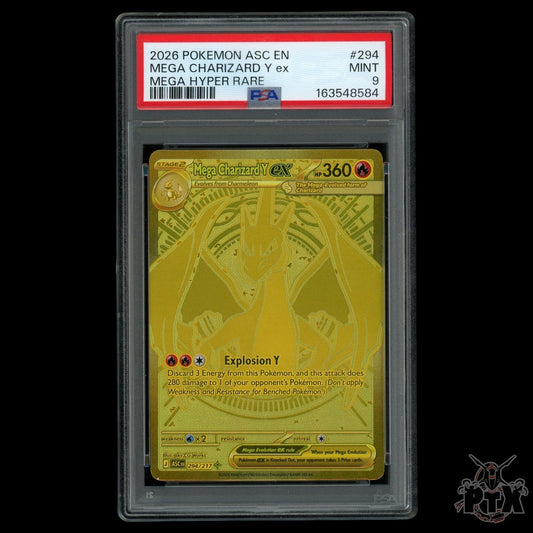 Mega Charizard Y ex 294/217 PSA 9 Ascended Heroes Pokemon 2026