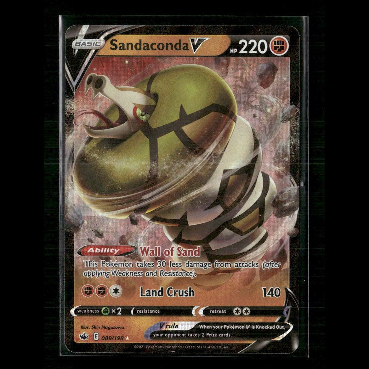 Sandaconda V 089/198 SWSH06: Chilling Reign NM Pokemon