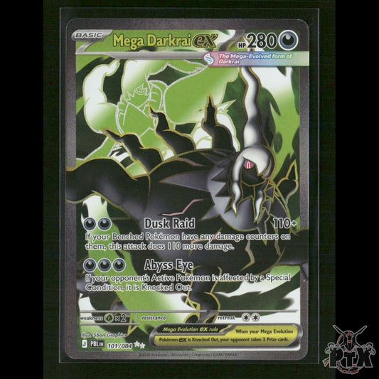 Mega Darkrai ex 101/084 ME05: Pitch Black NM Pokemon