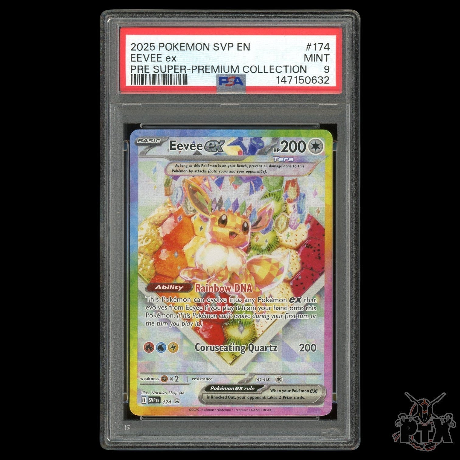 Eevee ex 174 PSA 9 Prismatic Evolutions Promo Pokemon 2025