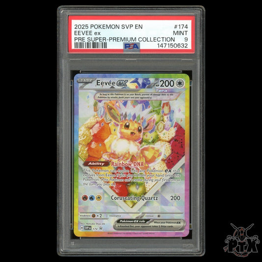 Eevee ex 174 PSA 9 Prismatic Evolutions Promo Pokemon 2025