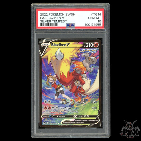 Blaziken V #TG14/TG30 PSA 10 Silver Tempest Pokemon 2022