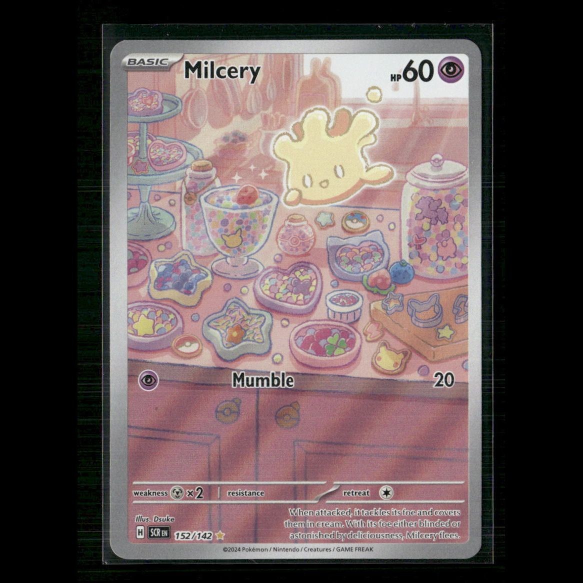 Milcery 152/142 SV07: Stellar Crown NM Pokemon