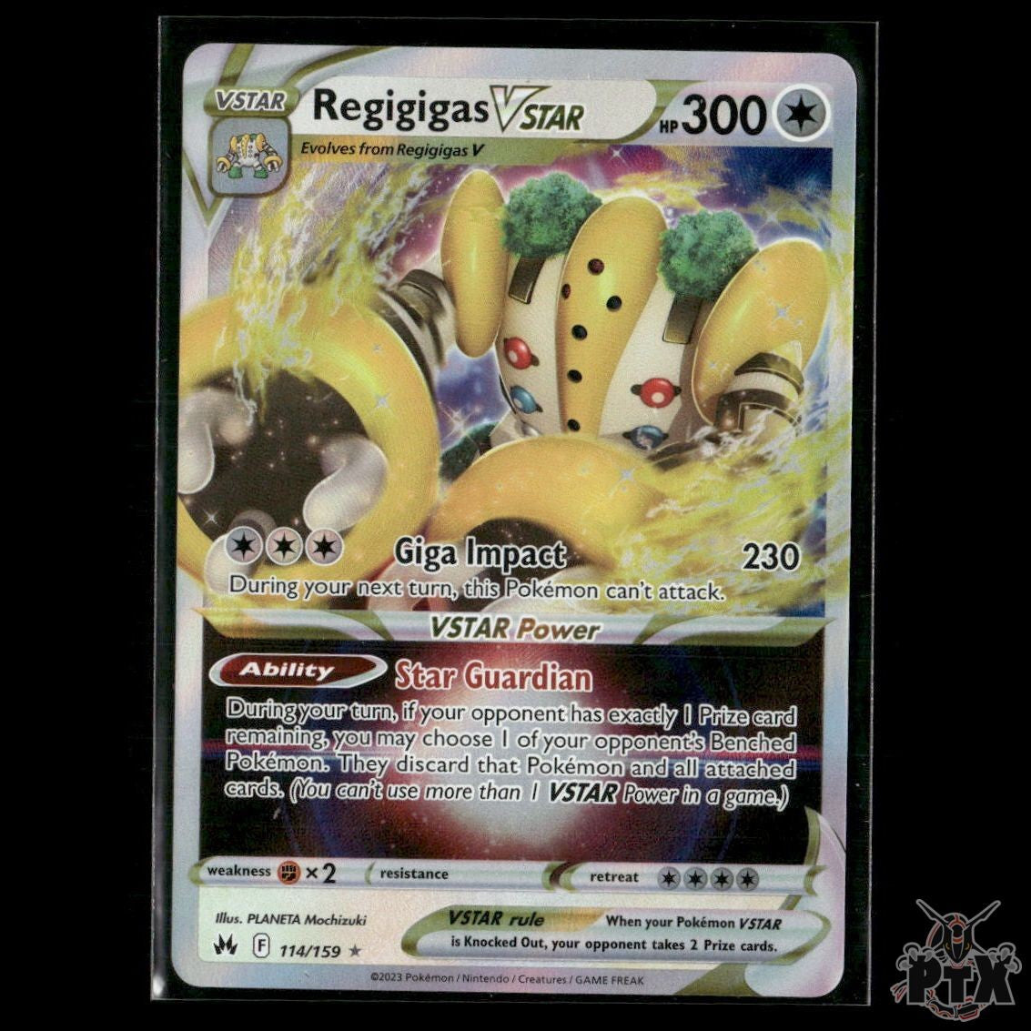 Regigigas VSTAR 114/159 Crown Zenith NM Pokemon