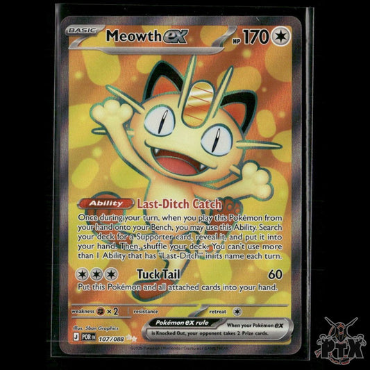 Meowth ex 107/088 ME03: Perfect Order NM Pokemon