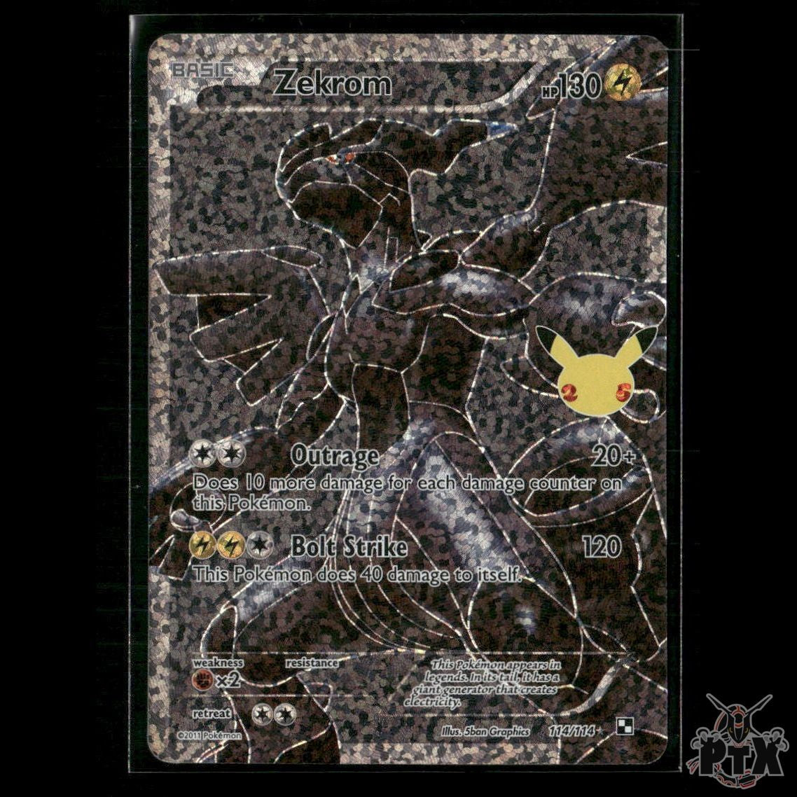 Zekrom 114/114 Celebrations: Classic Collection NM Pokemon