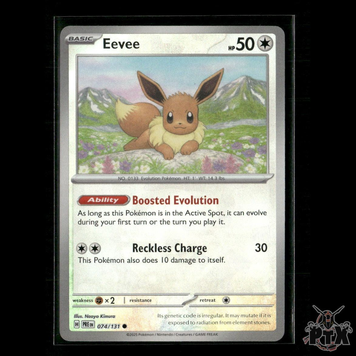 Eevee (Master Ball Pattern) 074/131 SV: Prismatic Evolutions NM Pokemon