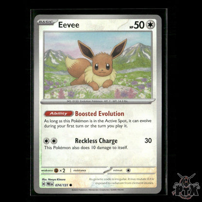 Eevee (Master Ball Pattern) 074/131 SV: Prismatic Evolutions NM Pokemon