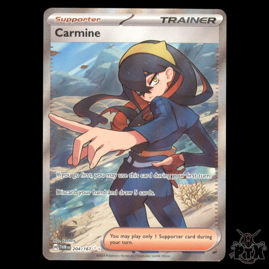 Carmine #204/167 Twilight Masquerade NM/Near Mint Pokemon 2024