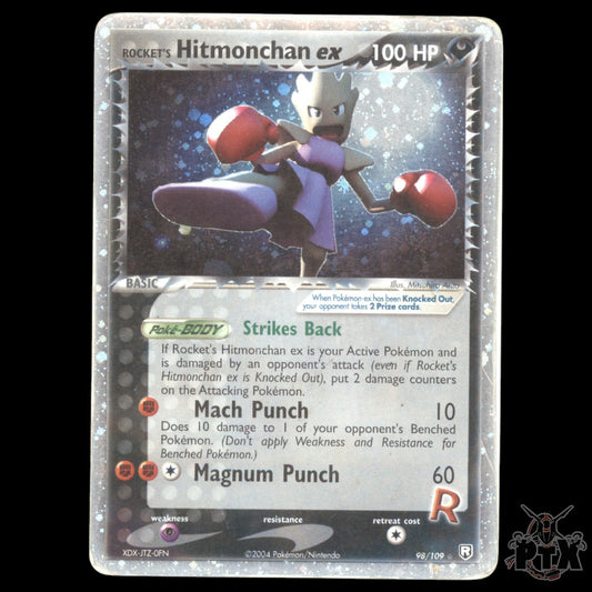 Rocket's Hitmonchan ex #98/109 Team Rocket Returns HP/Heavily Played Pokemon