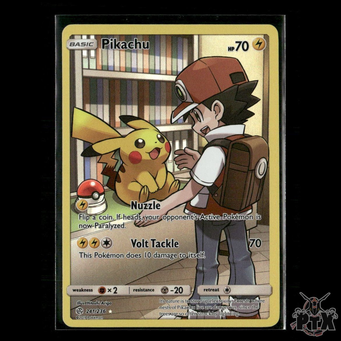Pikachu (Secret) 241/236 SM - Cosmic Eclipse NM Pokemon