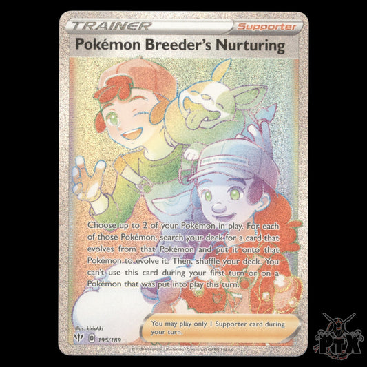 Pokemon Breeder's Nurturing #195/189 Darkness Ablaze NM/Near Mint Pokemon 2020
