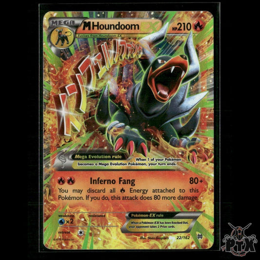 M Houndoom EX 22/162 XY - BREAKthrough LP Pokemon
