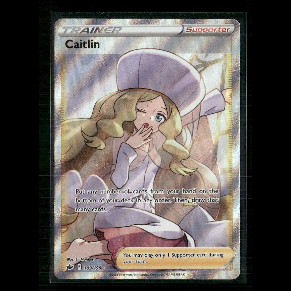 Caitlin (Full Art) 189/198 SWSH06: Chilling Reign NM Pokemon