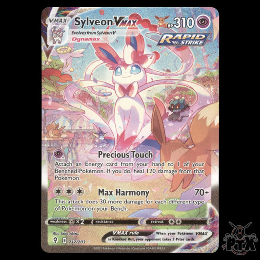 Sylveon VMAX #212/203 Evolving Skies NM/Near Mint Pokemon 2021