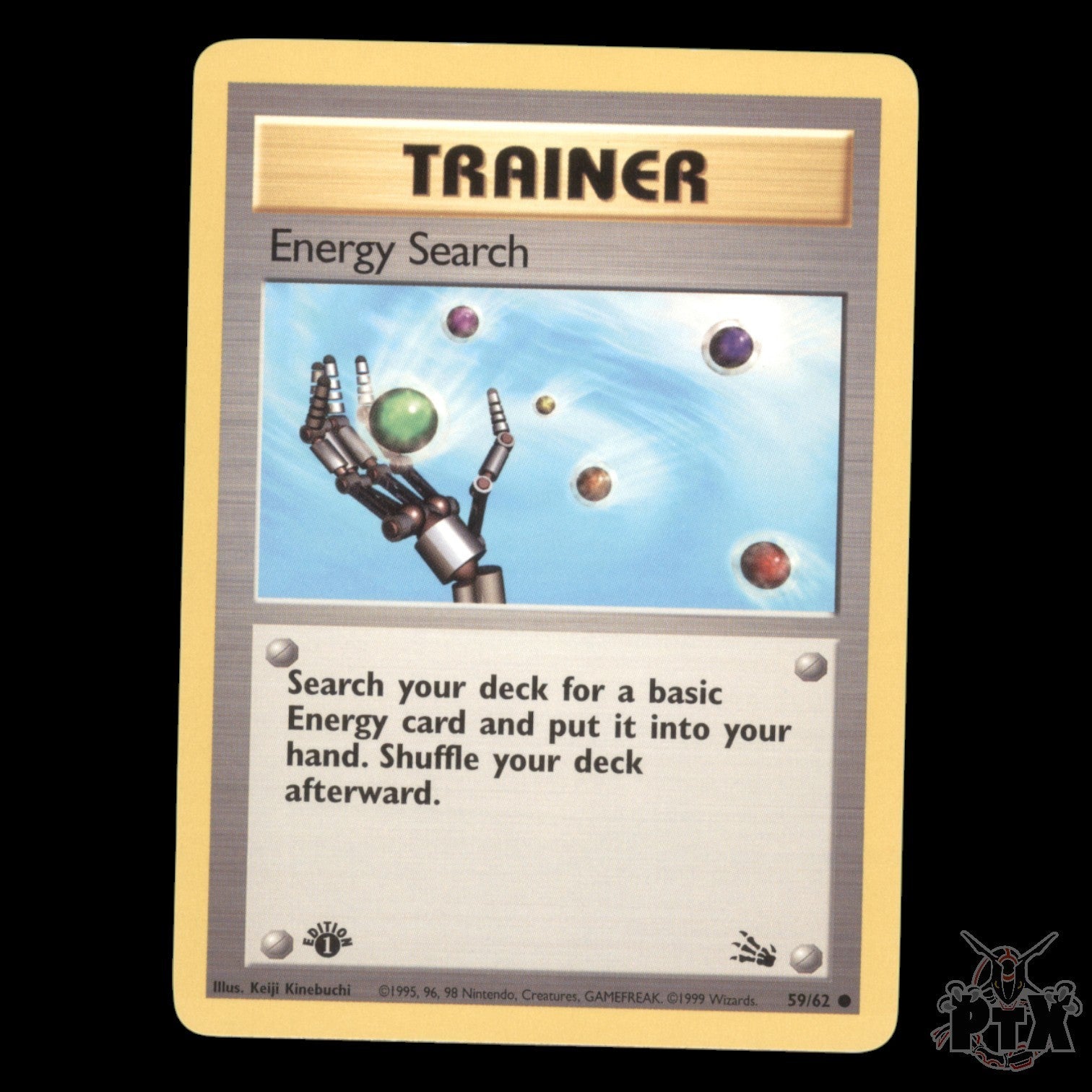 Energy Search #59/62 1st Edition Fossil NM/LP Pokemon 1999