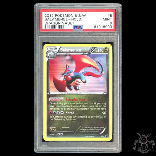 Salamence #8/20 PSA 9 Dragon Vault Pokemon 2012