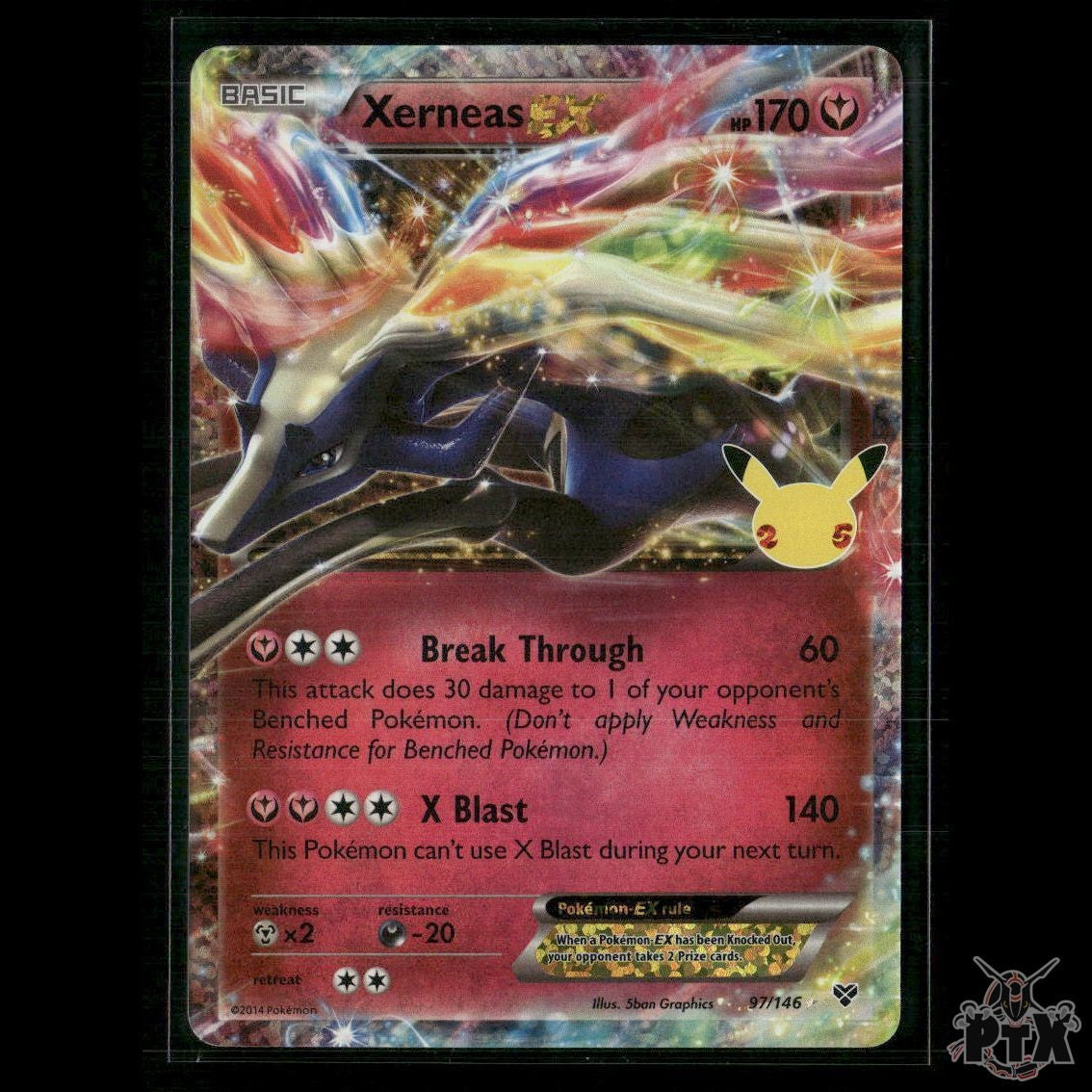 Xerneas EX 97/146 Celebrations: Classic Collection NM Pokemon
