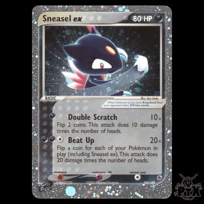Sneasel ex #103/106 Ruby & Sapphire Unseen Forces Pokemon 2003 NM/Near Mint