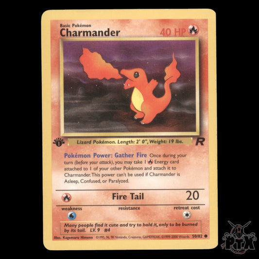 Charmander 1st Edition #50/82 Team Rocket NM/Near Mint Pokemon 2000