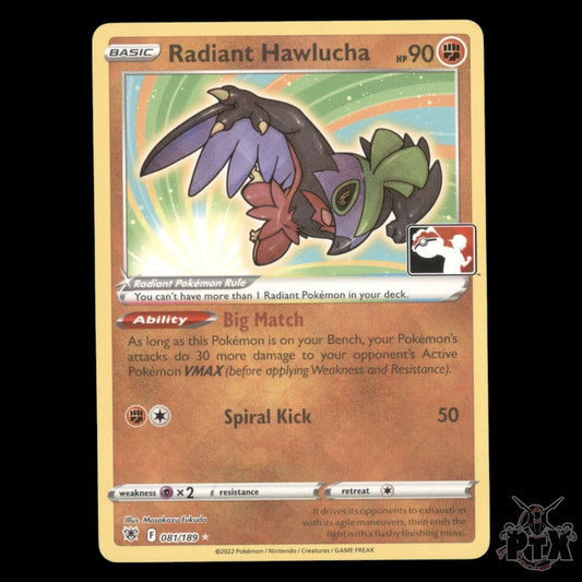 Radiant Hawlucha Play! #081/189 Prize Pack Series One NM/Near Mint Pokemon 2022