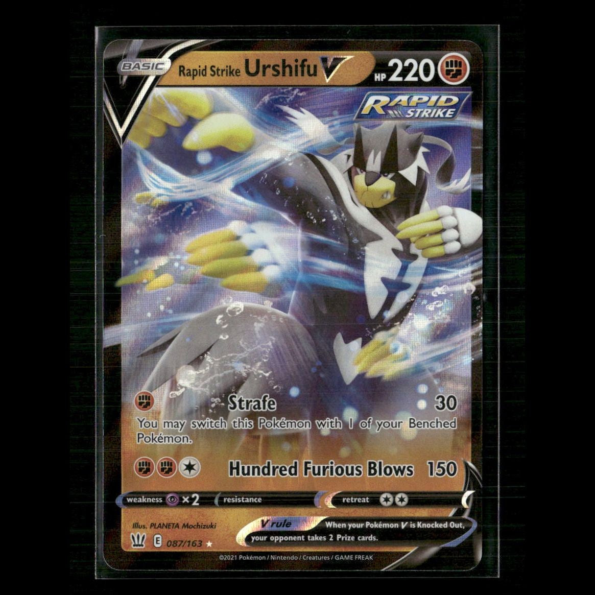 Rapid Strike Urshifu V 087/163 SWSH05: Battle Styles NM Pokemon