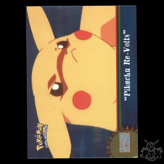 Topps Series 1 "Pikachu Re-Volts" Foil Orange Islands Pokemon 2000