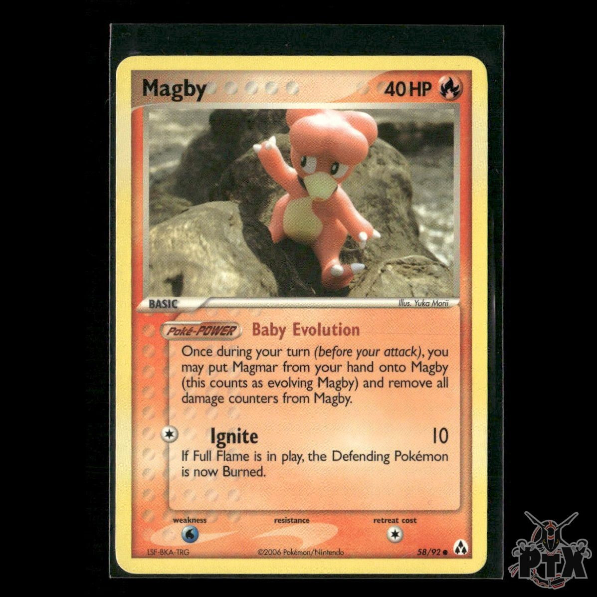 Magby 58/92 EX Legend Maker NM Pokemon