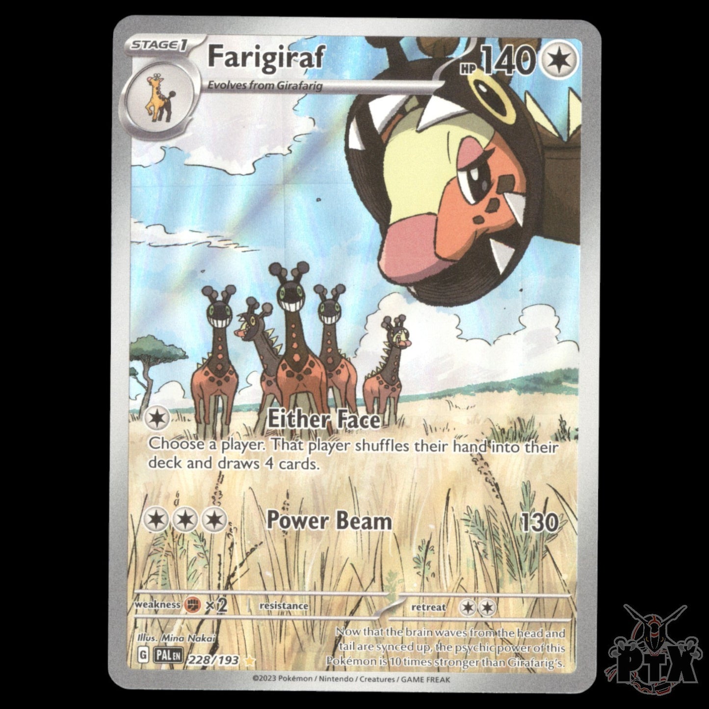 Farigiraf #228/193 Paldea Evolved NM/Near Mint Pokemon 2023