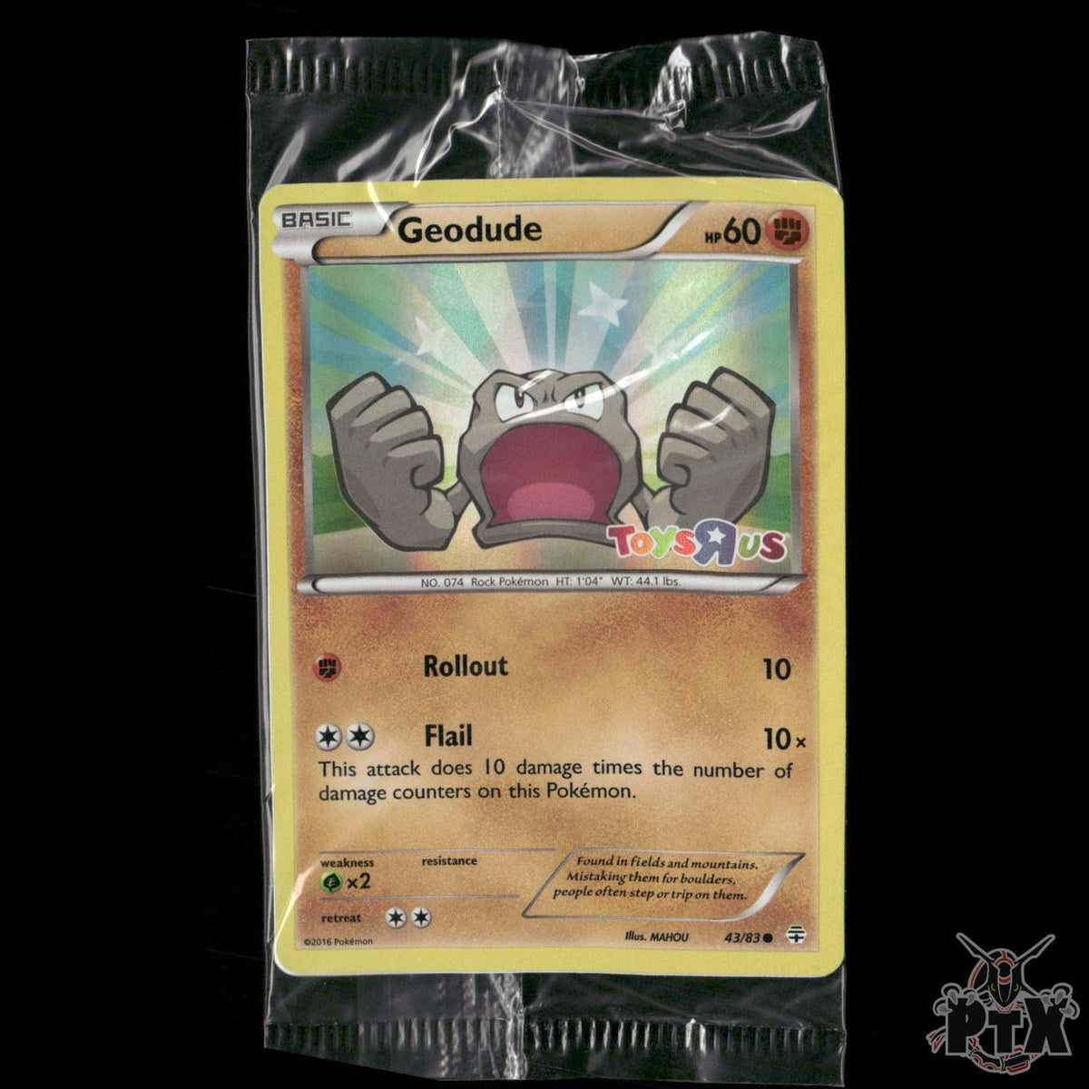 Geodude 43/83 Toys R Us Promo Sealed Pokemon