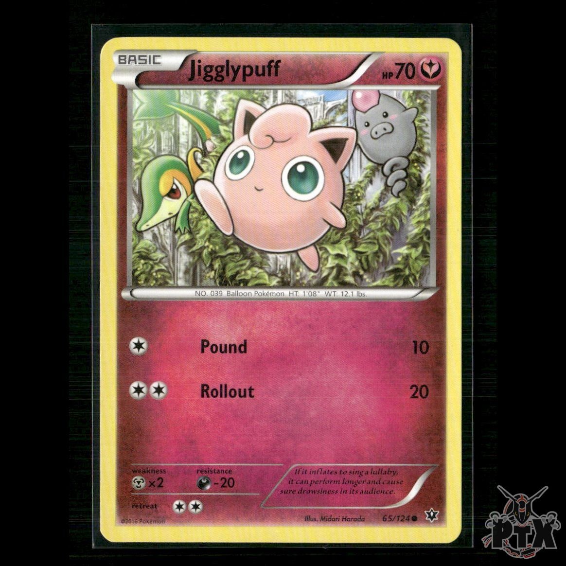 Jigglypuff 65/124 XY - Fates Collide NM Pokemon