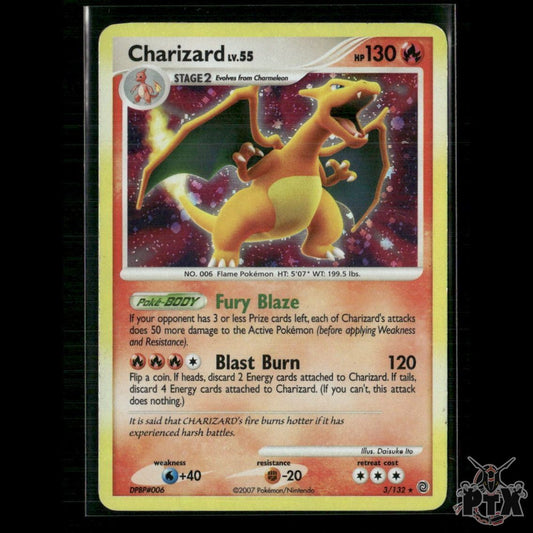 Charizard Holo 3/132 Secret Wonders MP Pokemon