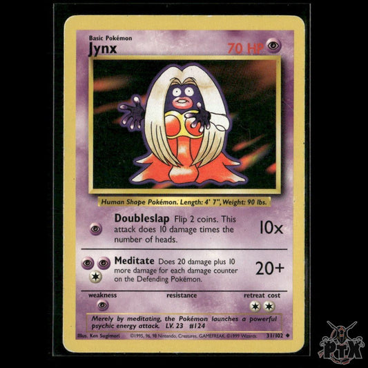 Jynx 31/102 Base Set MP Pokemon