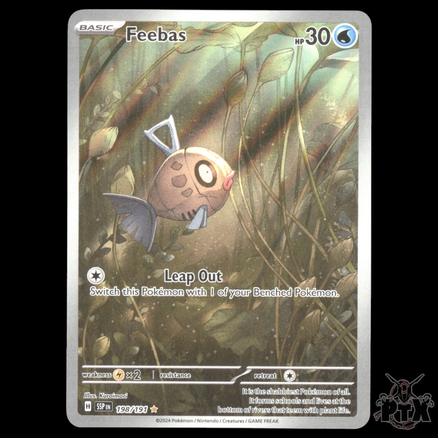 Feebas #198/191 Surging Sparks NM/Near Mint Pokemon 2024