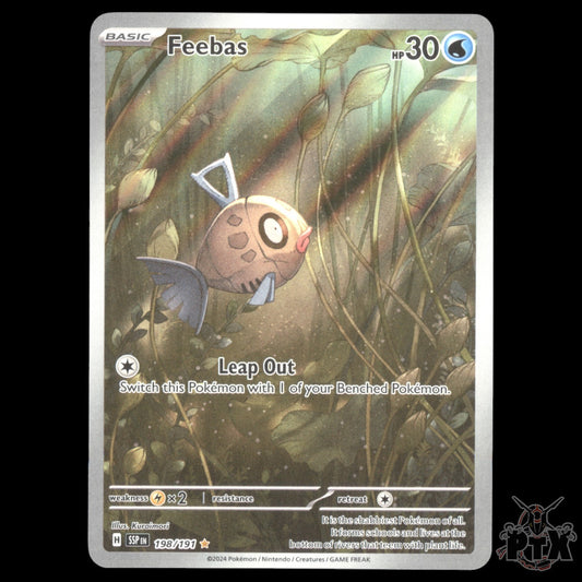 Feebas #198/191 Surging Sparks NM/Near Mint Pokemon 2024