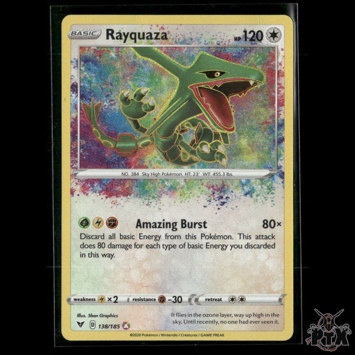 Rayquaza 138/185 SWSH04: Vivid Voltage NM Pokemon