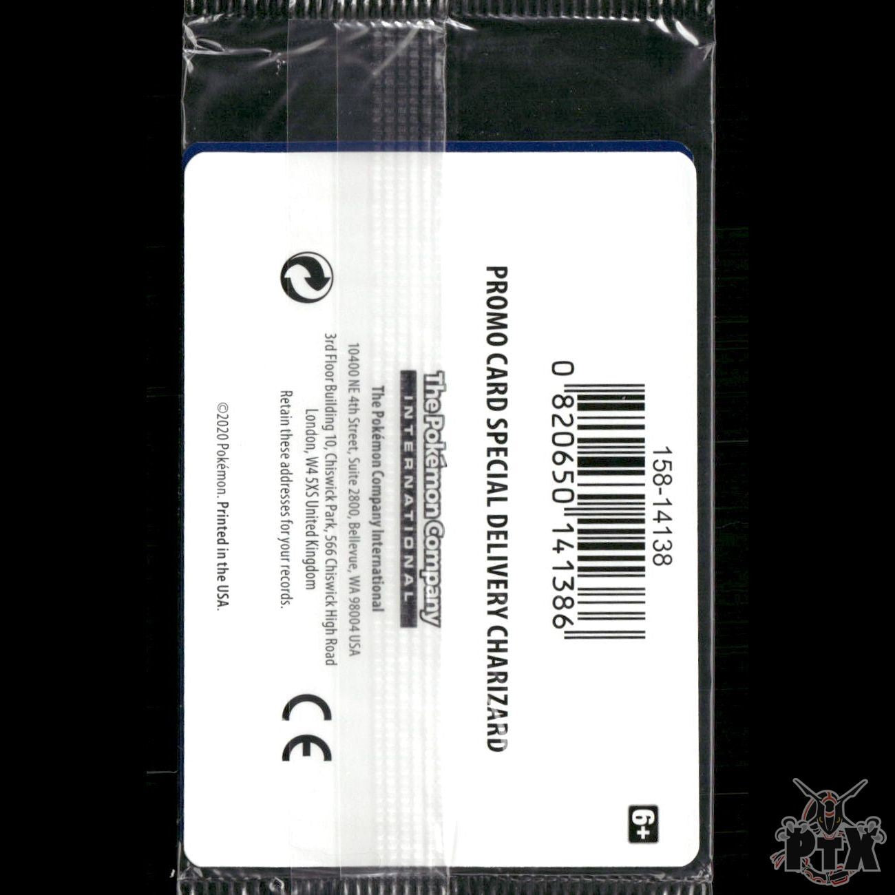 Special Delivery Charizard SWSH075  Sword & Shield Promo Cards Sealed Pokemon