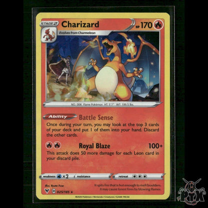 Charizard (Cracked Ice Holo) 025/185 Deck Exclusives NM Pokemon