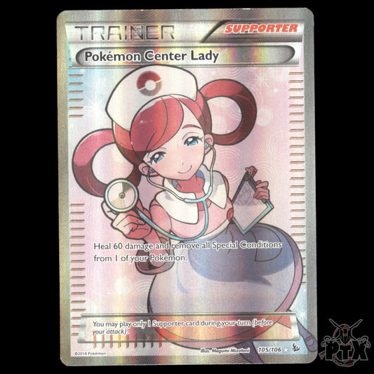 Pokemon Center Lady #105/106 Flashfire DMG Pokemon 2014