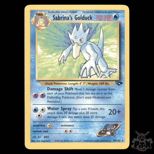 Sabrina's Golduck #30/132 Gym Challenge NM/Near Mint Pokemon 2000