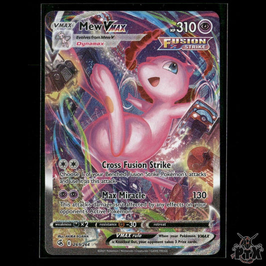Mew VMAX (Alternate Art Secret) 269/264 SWSH08: Fusion Strike NM Pokemon