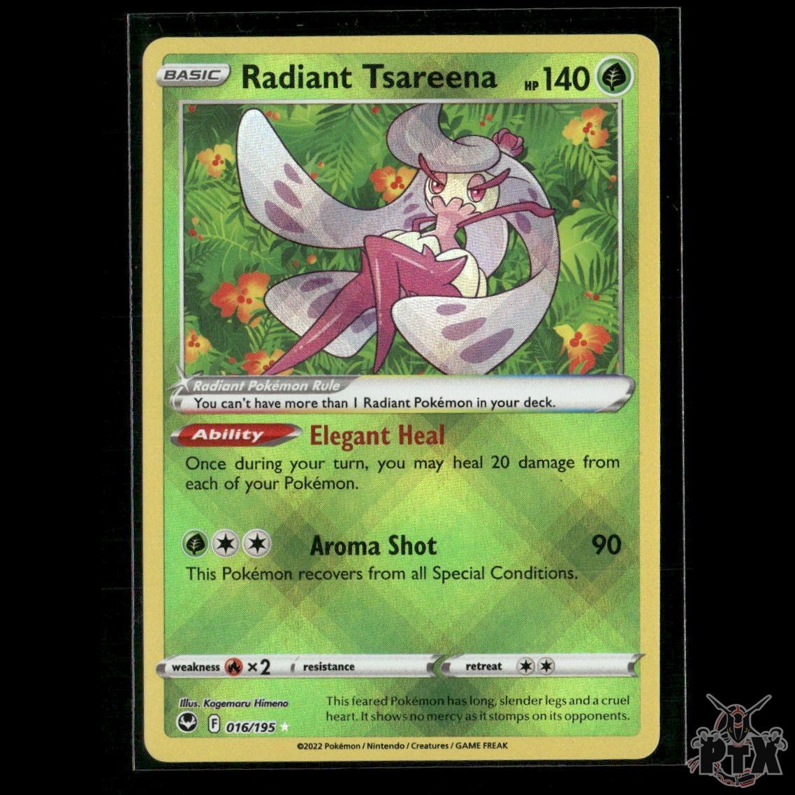 Radiant Tsareena 016/195 SWSH12: Silver Tempest NM Pokemon