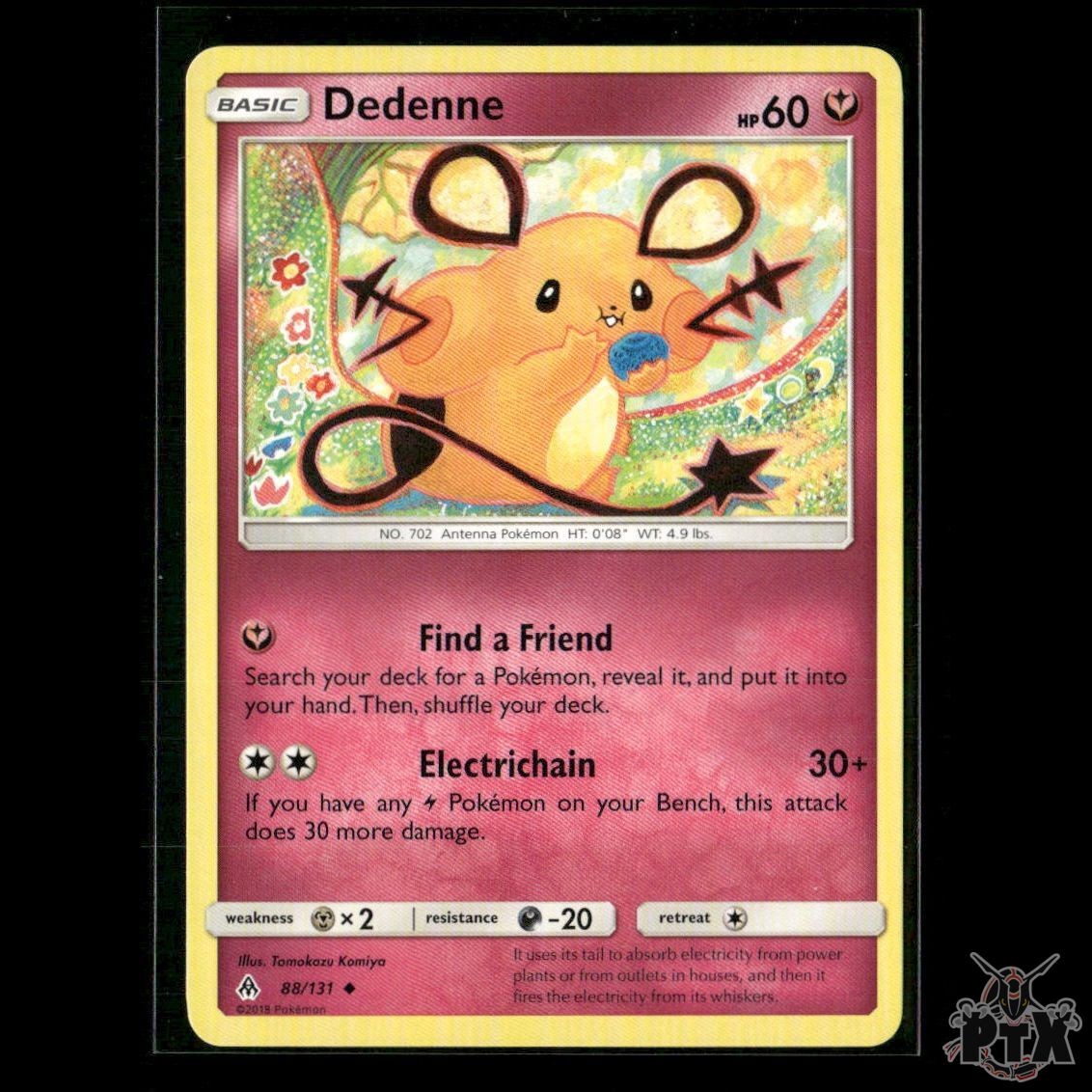 Dedenne 88/131 SM - Forbidden Light NM Pokemon