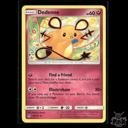 Dedenne 88/131 SM - Forbidden Light NM Pokemon