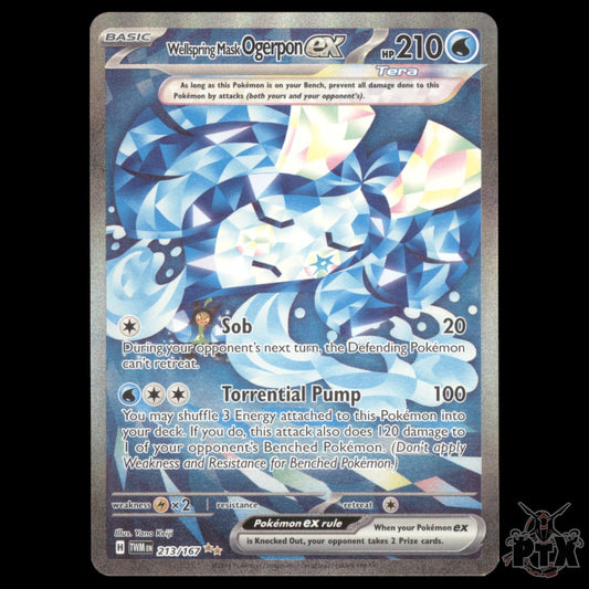 Ogerpon ex #213/167 Twilight Masquerade NM/Near Mint Pokemon 2024